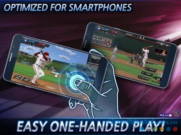Dễ dàng chơi MLB 9 Innings 17 cho Android bằng một tay