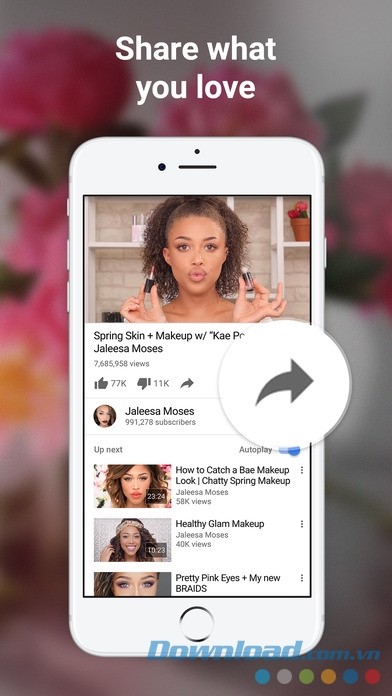 Chia sẻ video dễ dàng hơn trên YouTube cho iPhone