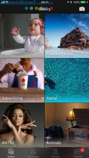 Bộ sưu tập ảnh trong ứng dụng