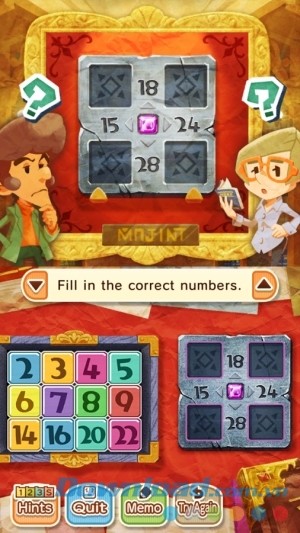 Giải toán tư duy trong Layton’s Mystery Journey cho Android