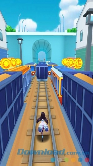 Thu thập tiền xu trong Subway Princess - Endless Run cho Android