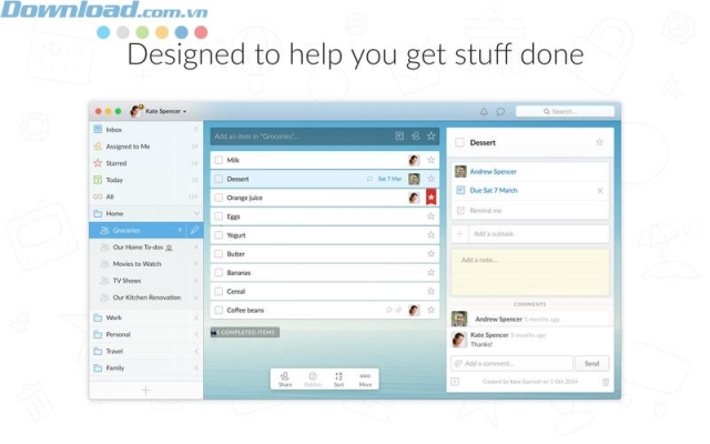 Tạo danh sách công việc 