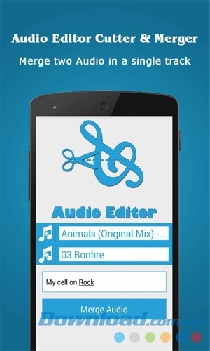 Giao diện hợp nhất của Audio Editor Cutter & Merger cho Android 