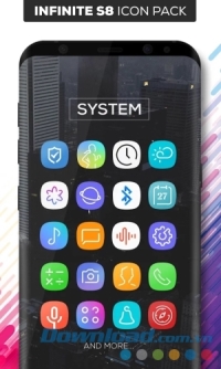 Gói biểu tượng ứng dụng Infinite S8 Icon Pack cho Android