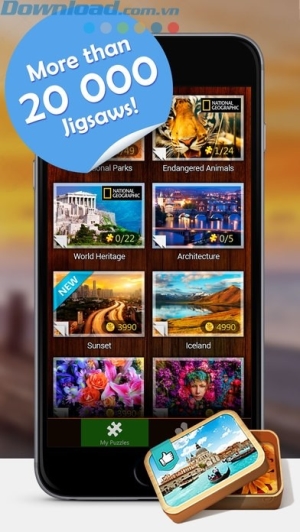 Hơn 20.000 bức tranh được sử dụng làm câu đố trong trò chơi