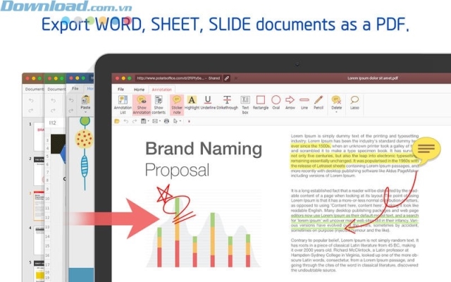 Xuất file Word, Sheet, Slide  dưới dạng PDF
