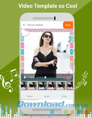 Video Slideshow Maker cho Android có nhiều khung hình đẹp