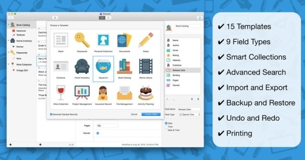 Steward Database cho Mac2.3Ứng dụng sắp xếp dữ liệu thông minh