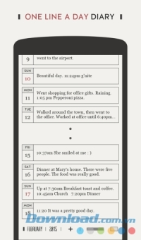 DayGram cho Android là nhật ký online