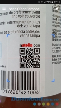 Sử dụng QR & Barcode Scanner Pro cho Android rất đơn giản