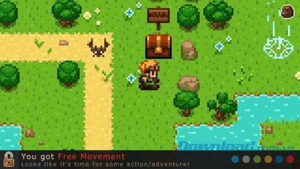 Evoland cho Android có thiết kế đồ họa biến đổi không ngừng