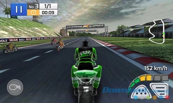 Real Bike Racing cho Android được thiết kế bằng đồ họa 3D chất lượng cao