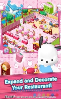 Hello Kitty Food Town cho Android có nhiều đồ trang  trí đẹp