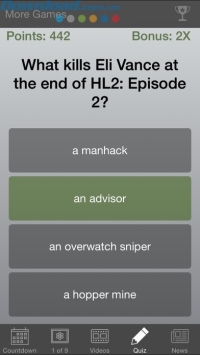 Trả lời các quiz về half life