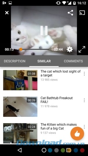 OK cho Android hỗ trợ xem video