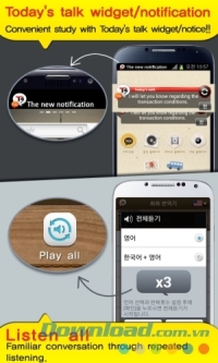TS Translator cho Android có widget thông báo