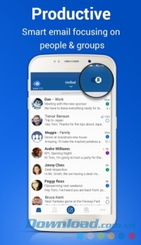BlueMail cho Android hoạt động hiệu quả