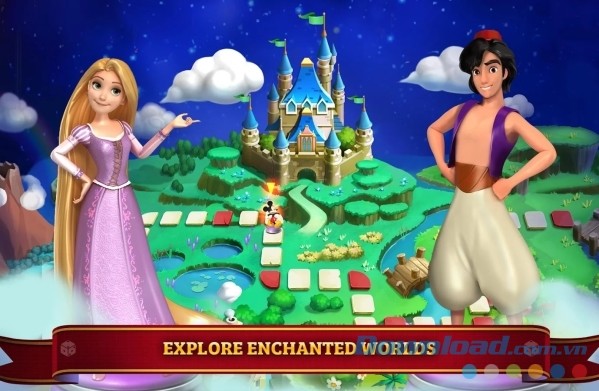 Khám phá thế giới thần tiên trong Disney Magical Dice: The Enchanted Board Game cho Android 