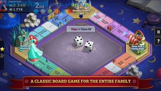 Trải nghiệm game cờ tỷ phú Disney Magical Dice phiên bản hoạt hình Disney thú vị