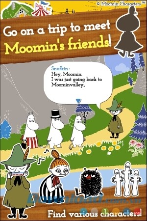 Gặp gỡ nhiều người bạn mới trong MOOMIN Welcome to Moominvalley cho Android