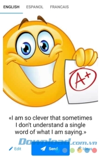 Elite Emoji cho Android gợi ý thông điệp nhắn tin