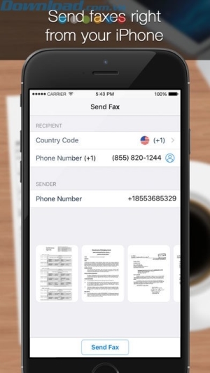 Gửi fax từ iPhone