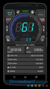 GPS Speed Pro cho Android có đồng hồ đo tốc độ chuyên nghiệp