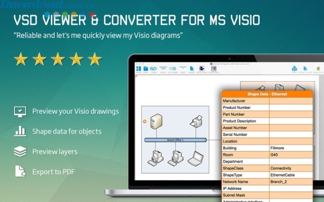 Phần mềm xem file VSD và chuyển đổi định dạng file .VSD sang PDF