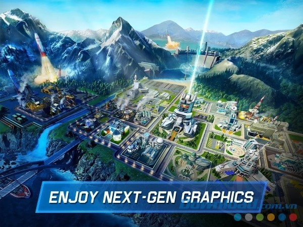 Thiết kế đồ họa thế hệ mới tuyệt đẹp của War Planet Online: Global Conquest cho Android 
