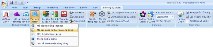Các giáo viên dễ dàng soạn giáo án điện tử với ViOLET