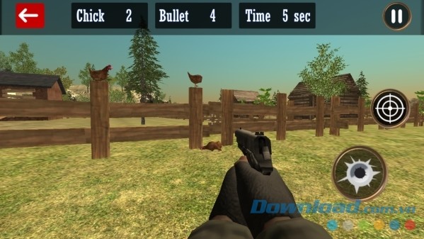 Game bắn gà xả stress cực đã Chicken Shoot cho Android