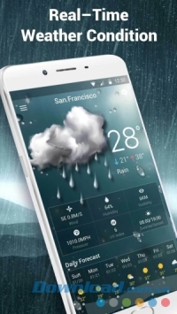 Local Weather Widget&Forecast cho Android dự báo thời tiết