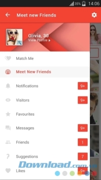 Bảng điều khiển Dating App & Chat: W-Match cho Android