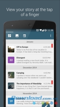 Journal with Narrate cho Android dễ sử dụng