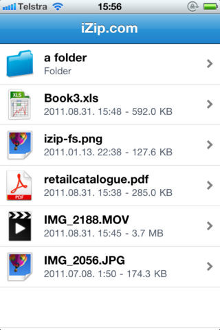 Quản lý thư mục và file trên iZip.com