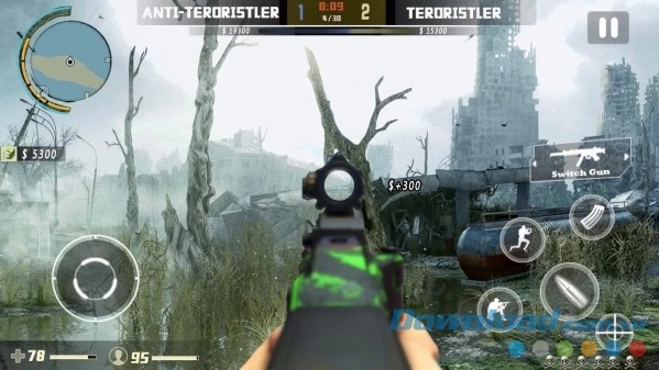 Critical Strike Shoot Fire cho Android thử thách tài bắn súng qua nhiều môi trường khác nhau