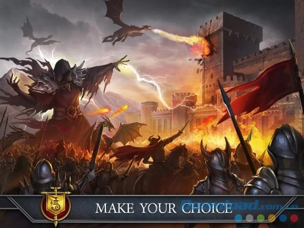 Lựa chọn của bạn sẽ quyết định thành bại trong Gods and Glory: War for the Throne cho Android
