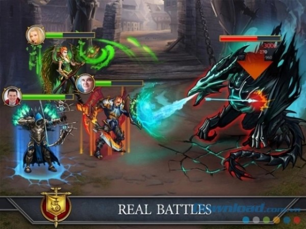 Tham chiến tại thời gian thực trong Gods and Glory: War for the Throne cho Android