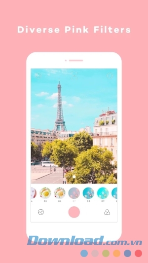 Bộ lọc ảnh hồng PICTAIL - PinkLady cho Android 