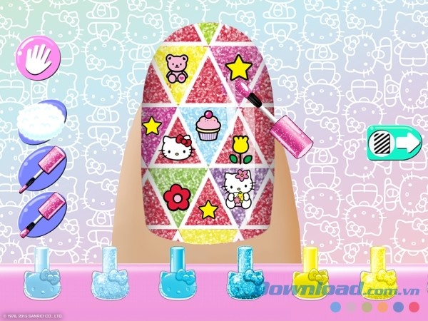 Game sơn móng tay hấp dẫn Hello Kitty Nail Salon cho Android