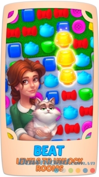 Homescapes cho Android có nhiều cấp độ thú vị