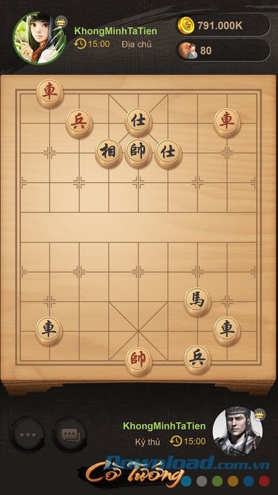 Màn hình chơi game ZingPlay - Cờ Tướng - Cờ Úp online cho iOS