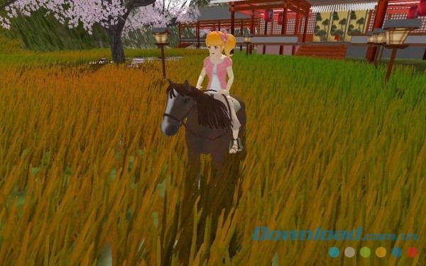 Thử tài cưỡi ngựa trong Airi's World Mobile cho Android 