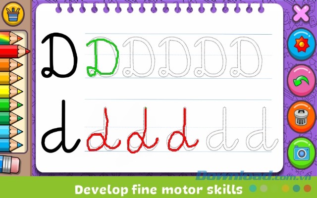 Coloring & Learn cho Android phát triển kỹ năng vận động tinh ở trẻ