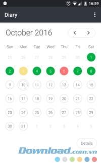Ứng dụng viết nhật ký Universal Diary cho Android