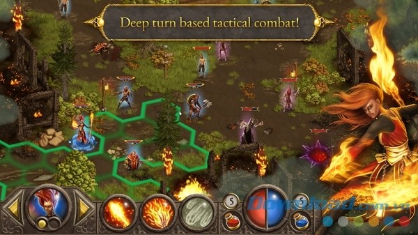 Game nhập vai hành động theo lượt có chiều sâu Devils & Demons cho Android