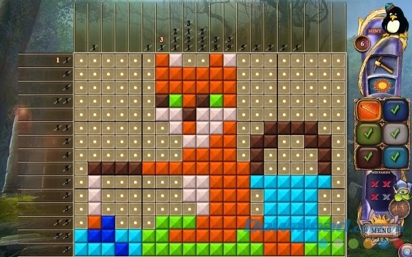 Fantasy Mosaics 24: Deserted Island cho Android rất thích hợp để "thể dục" não bộ mỗi ngày