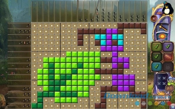 Liệu bạn có nhận ra mình vừa xếp hình con gì sau khi hoàn thành Fantasy Mosaics 24: Deserted Island cho Android không?