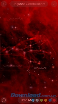 Bản đồ sao rực rỡ của Star Walk 2 Free cho Android
