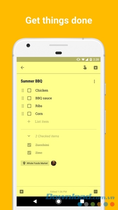 Lưu giữ mọi thứ thuận tiện với Google Keep cho Android Lưu giữ mọi thứ thuận tiện với Google Keep cho Android